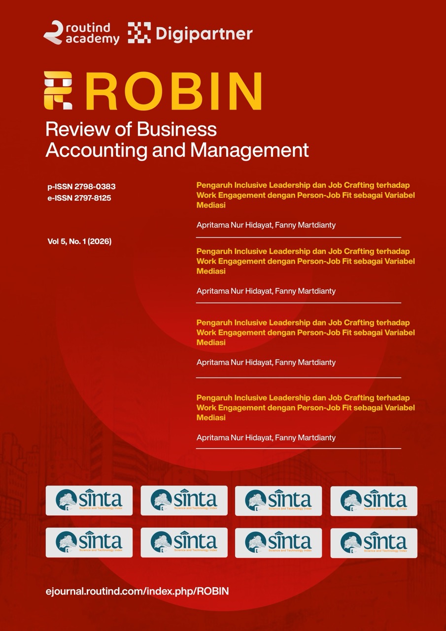 					View Vol. 1 No. 1 (2026): ROBIN: Review of Business, Accounting and Management
				